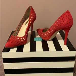 BCBG Red Pumps